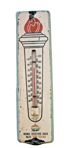 Vintage Standard Home Heating Oil Thermometer
