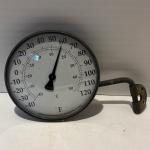 4” Brass Vintage Thermometer with Swivel Bracket