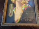 “Laughing Eyes” Vintage Advertising Thermometer in Frame