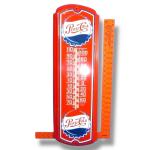 Vintage PEPSI COLA Red Wall Thermometer Sign