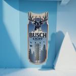 Busch Light Beer Thermometer for Bar or Man Cave