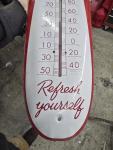 Vintage Coca Cola Cigar Thermometer Sign