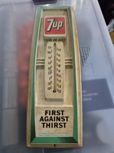 Rare Vintage 7UP Wall Thermometer - Lightweight Plastic
