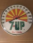 Vintage 7up Glass Thermometer - Great Decor Piece