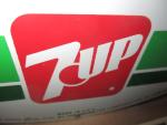 1980's 7UP Round Tin Thermometer Sign
