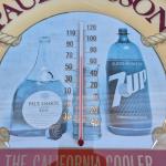 Vintage 7UP Paul Masson Thermometer Bar Sign