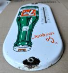 1950s 7up Metal Thermometer Sign - French Canadian