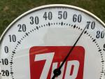 Original 7Up Vintage Dial Thermometer with Glass Cover