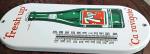 Vintage 7UP Soda Porcelain Advertising Thermometer