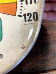 1960s 7up Glass Sunburst Thermometer Sign