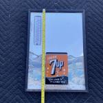 1940s 7 Up Mirror Advertising Thermometer