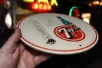 Rare 1950s 7UP Embossed Metal Thermometer Sign
