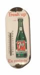 1950s 7up Soda Vintage Advertising Thermometer