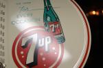Rare 1950s 7UP Embossed Metal Thermometer Sign