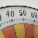 1960s 7up Sunburst Thermometer Advertising Sign