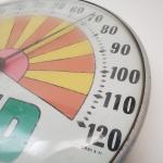 1960s 7up Sunburst Thermometer Advertising Sign