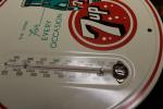 Rare 1950s 7UP Embossed Metal Thermometer Sign