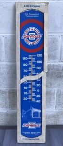 Chevrolet Bowtie Vintage Thermometer Sign 39