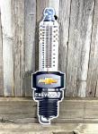 Chevrolet Spark Plug Thermometer Vintage Metal Sign