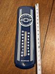 Chevrolet Blue and White Vintage Metal Thermometer