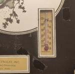 Vintage Foster Chevrolet Hanging Thermometer - Waterville