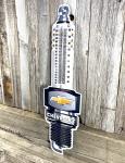 Chevrolet Spark Plug Thermometer Vintage Metal Sign