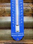 Vintage Chevrolet Porcelain Thermometer Sign