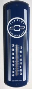 Chevrolet Vintage Metal Wall Thermometer