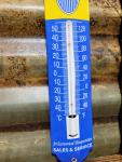 Vintage Chevrolet Porcelain Thermometer Sign