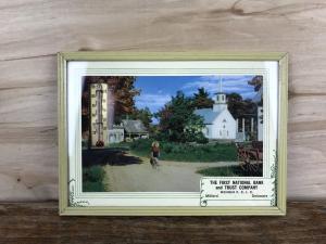 Milford DE Framed Thermometer with Calendar 1900s