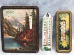 Set of Three Vintage Advertising Thermometers