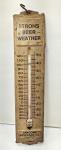 Vintage Strohs Beer Weather Thermometer - Rare Find