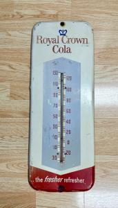 Vintage 26” Royal Crown Cola Advertising Thermometer
