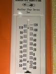 Vintage National Bushing Auto Parts Thermometer Sign