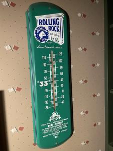 1988 Rolling Rock Beer Thermometer 27" Long