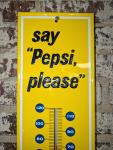 Vintage "Say Pepsi Please" Wall Thermometer 28