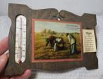 1920s Wood & Glass Donaldson Bros. Thermometer