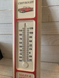 Chevrolet Sales & Service Antique Thermometer