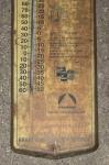 Vintage 24" Metal Thermometer Sign - Midway Truck