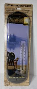 Retro Metal Thermometer for Man Cave Decor