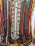 Coca-Cola 1923 Christmas Bottle Tin Thermometer 16in
