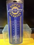 Chevrolet "Super Service" Embossed Thermometer 4"x12