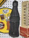 Coca-Cola 1923 Christmas Bottle Tin Thermometer 16in
