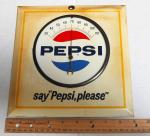 Pepsi Please Vintage Thermometer by Permanent Sign