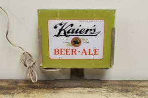 Kaier's Beer Back Bar Thermometer Sign