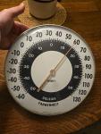 Ohio Thermometer Co. Vintage Jumbo Dial 12”