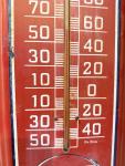 1950s-60s Pepsi-Cola Metal Thermometer, 25.5
