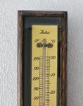 Antique Jolni British Thermometer in Oak Case