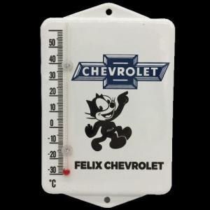 Felix Chevrolet Gas Station Thermometer 7.5 x 5