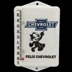 Felix Chevrolet Gas Station Thermometer 7.5 x 5